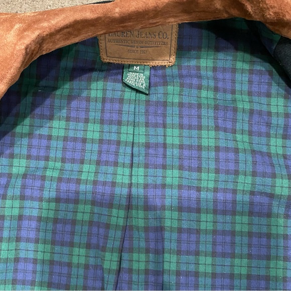 Vintage Ralph Lauren Medium Hunting Jacket Black RRL with Suede Collar. - Picture 8 of 8